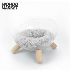 WOHOO MARKET Moonlight Cat Bed (Grey Fluff)