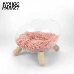 WOHOO MARKET Moonlight Cat Bed (Pink Fluff)