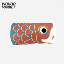 WOHOO MARKET Colorful Carp Flag(Koinobori) Mini Cat Tunnel (Red)