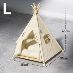 POPOCOLA Camping Tent Pet Bed (L)