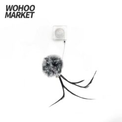 WOHOO MARKET Sectional Take-up Cat Toy (Frost Rabbit Hair Ball)