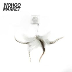 WOHOO MARKET Sectional Take-up Cat Toy (White Circular Phoenix)