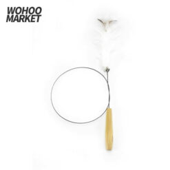 WOHOO MARKET Feather Cat Teaser Wand (Down Strip)