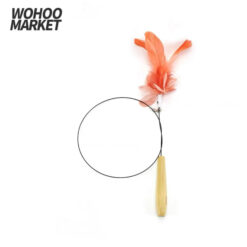 WOHOO MARKET Feather Cat Teaser Wand (Flamingoo)